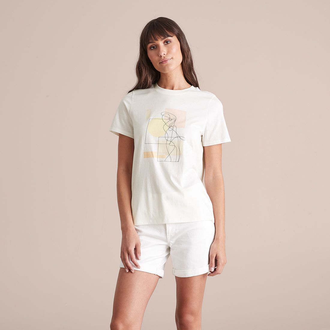 Printed Relaxed Crew T-Shirt | Target 