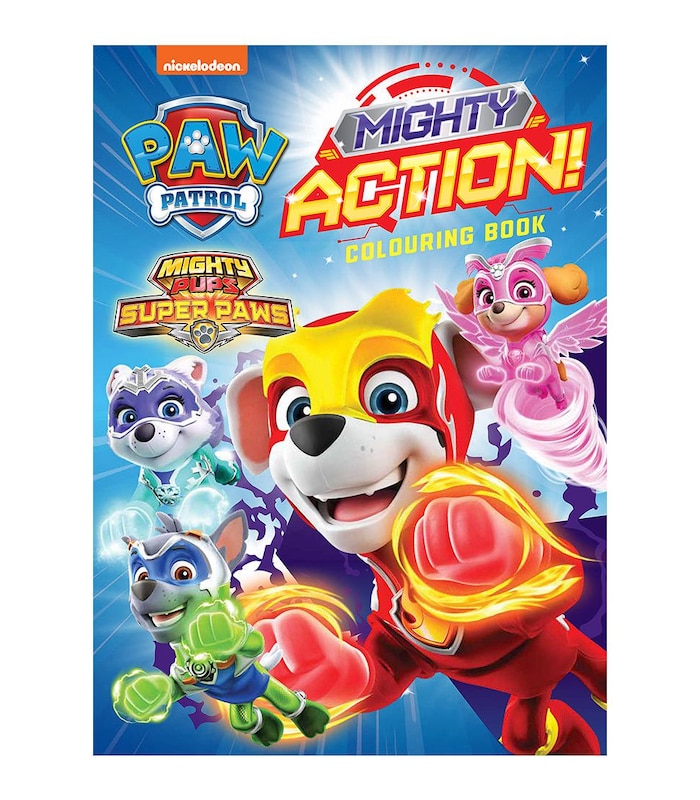 Paw Patrol Mighty Pups Colouring Book Target Australia
