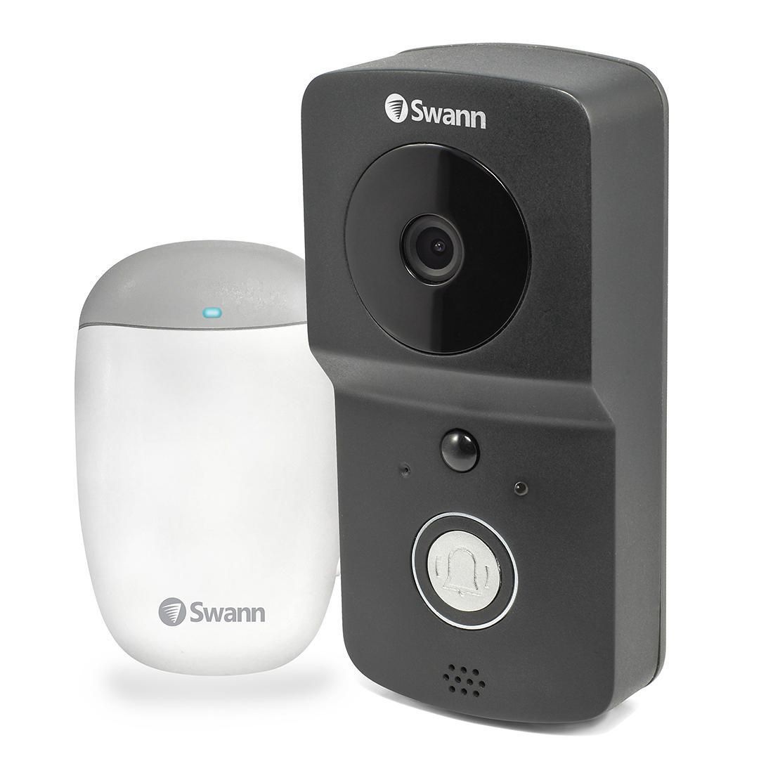 Swann Wireless 720p Hd Smart Video Doorbell Kit With Chime Unit Swads Wvdp720cm Au