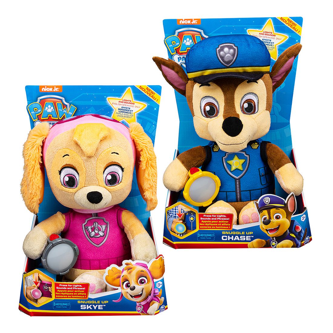paw patrol snuggles up pups soft toy
