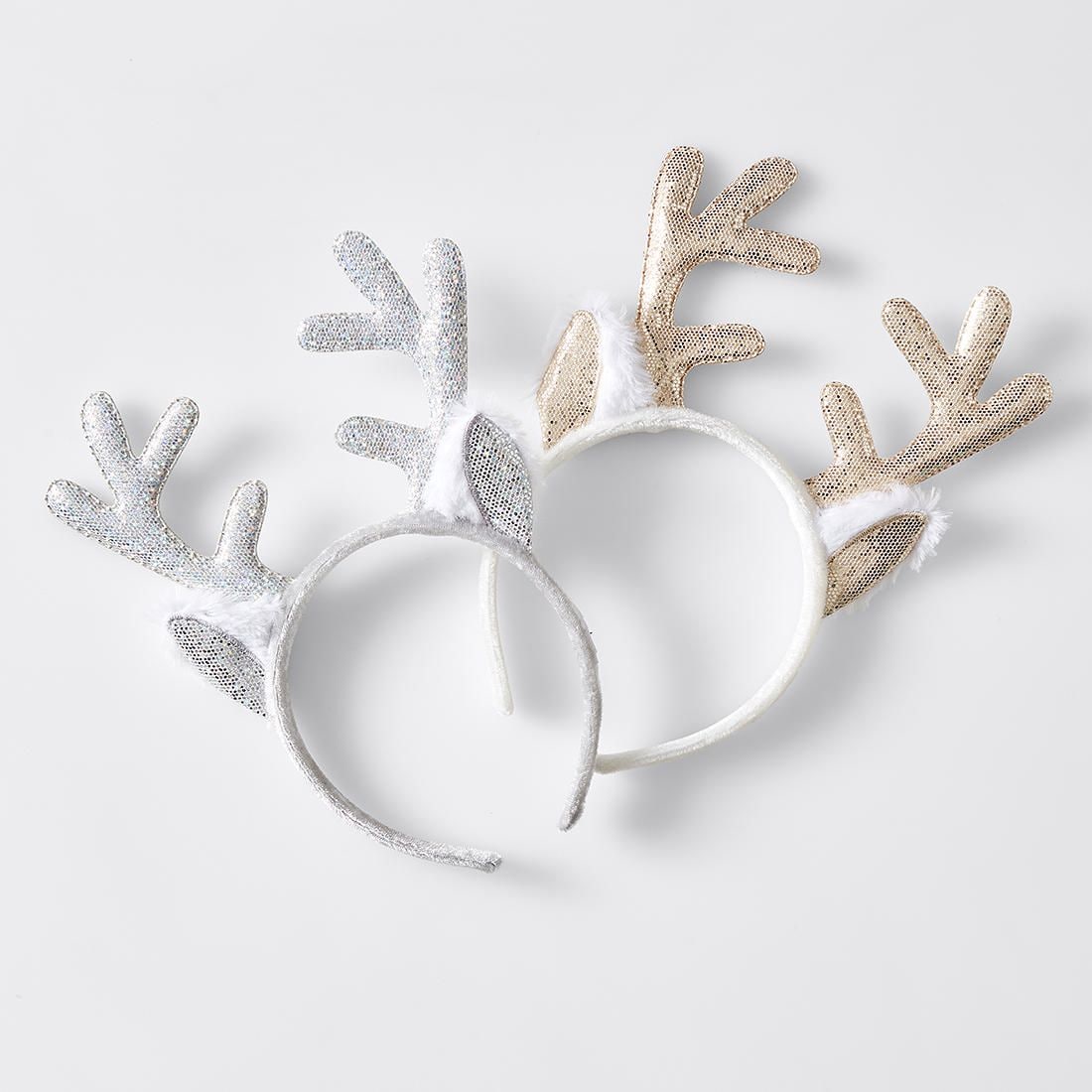 sequin reindeer antlers headband