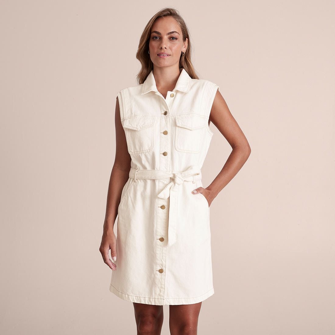 Sleeveless Denim Dress | Target Australia
