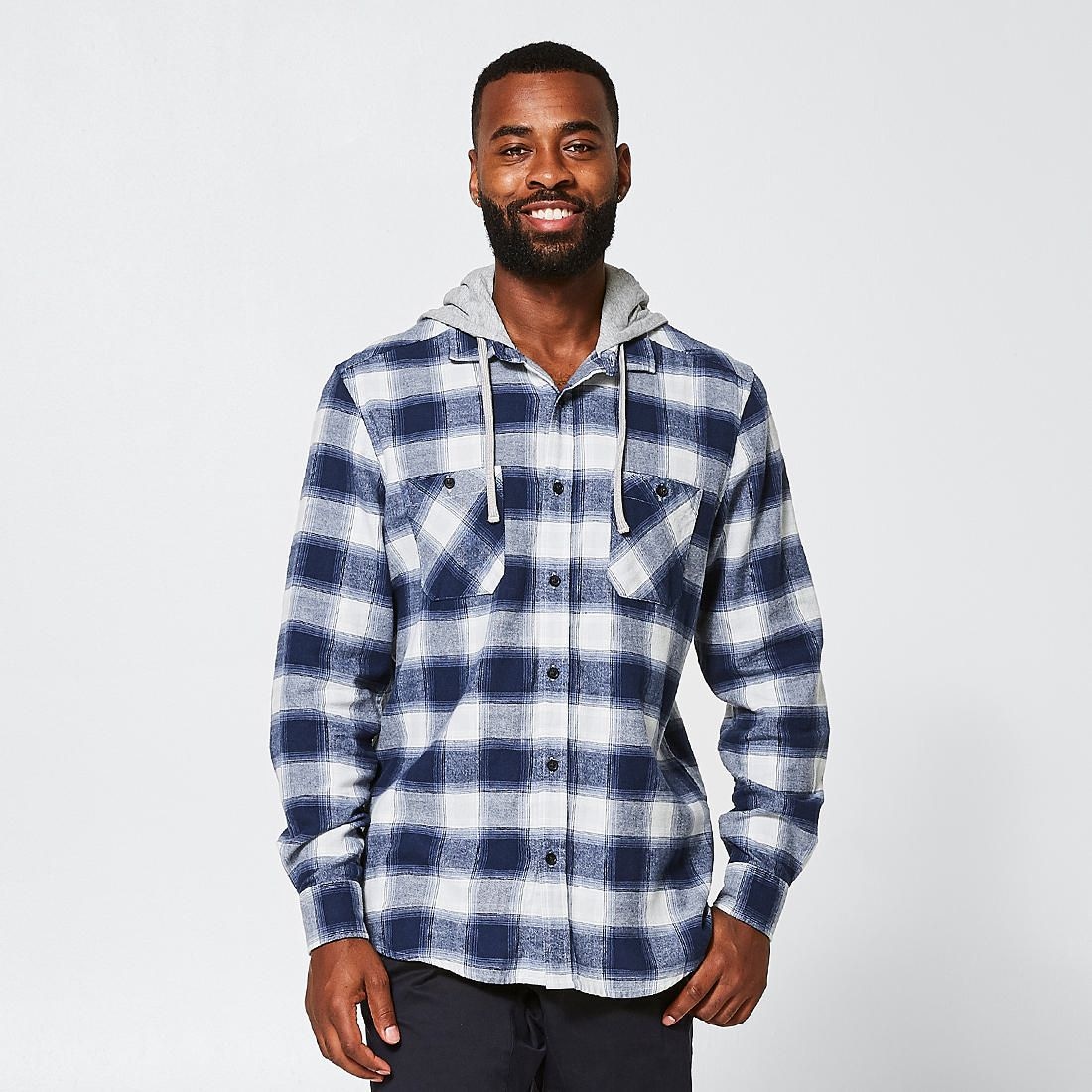 Hooded Flannelette Shirt