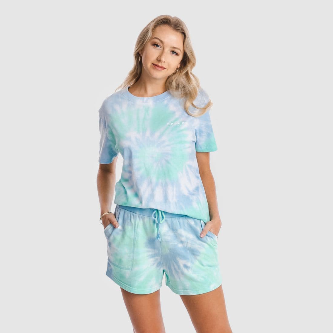 tie dye sweat short set