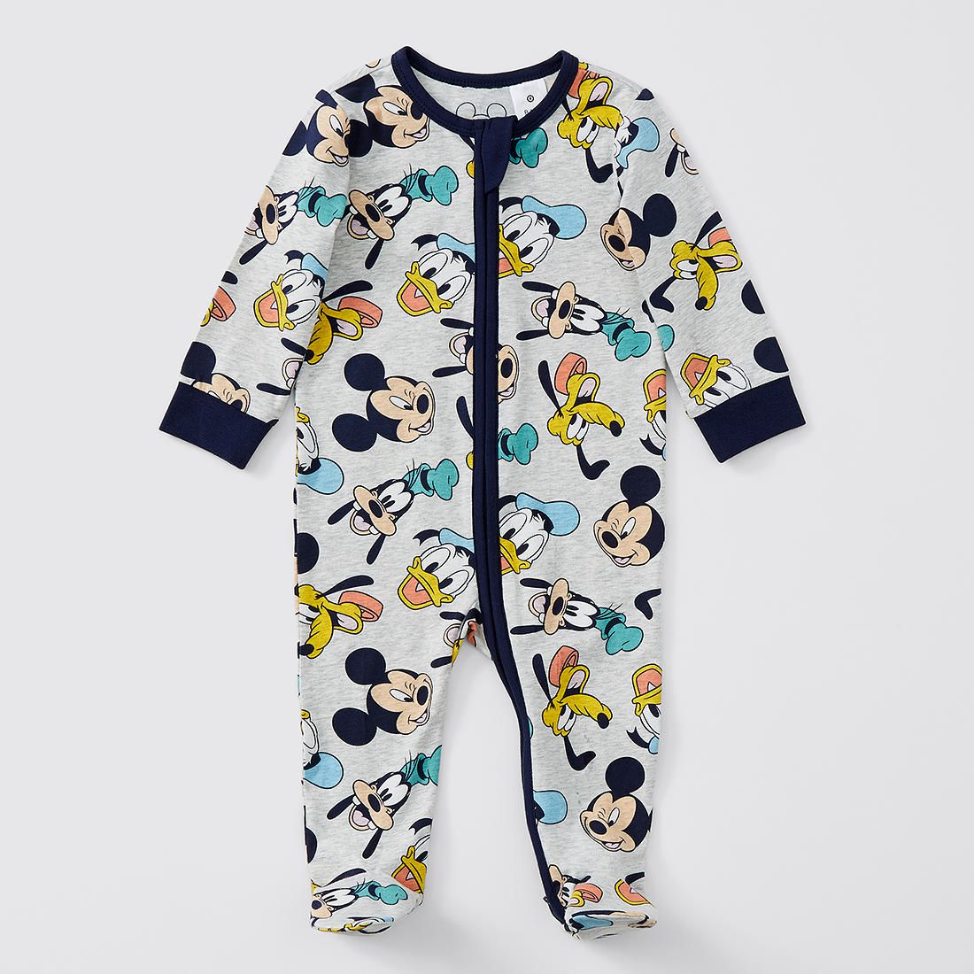 Disney Mickey Mouse Baby Boys Fleece Sleep n Play Coveralls