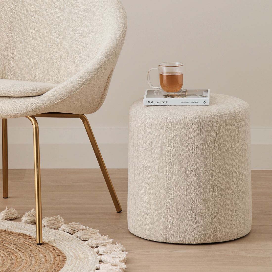 Mia Ottoman - Cream | Target Australia