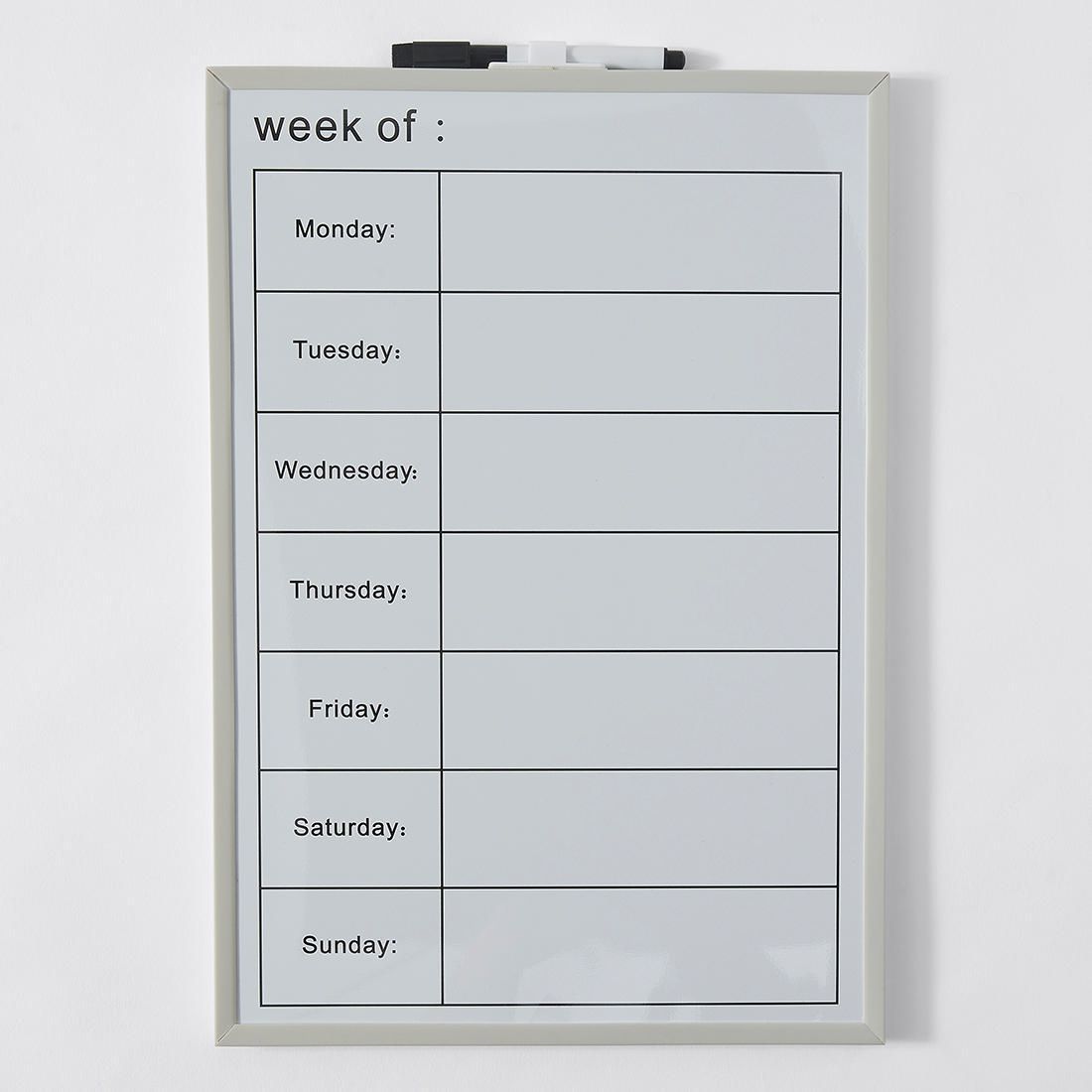 magnetic board weekly planner week day planner