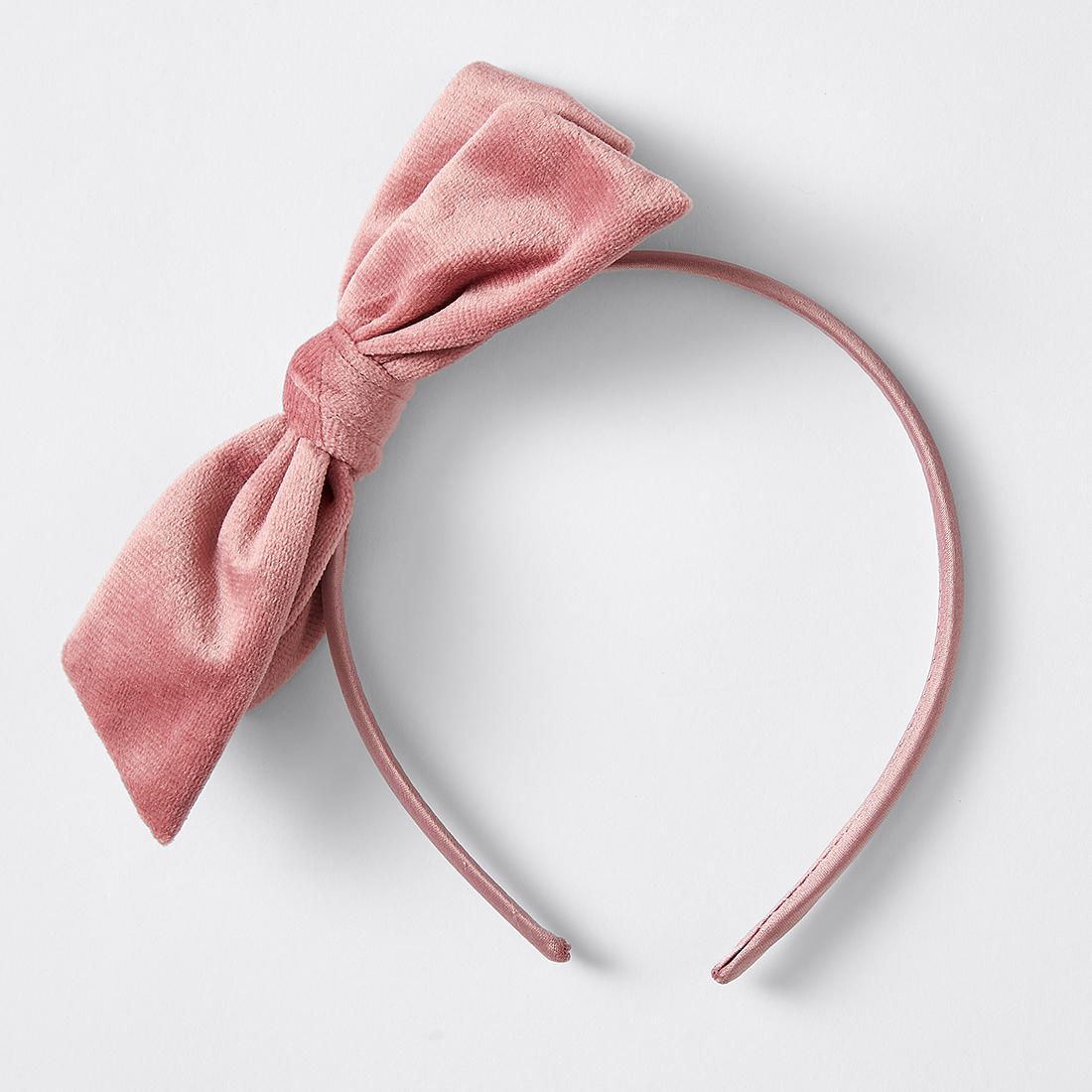 pink headband with bow