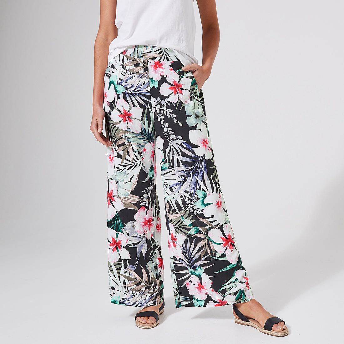 Palazzo Pants - Black Floral | Target 