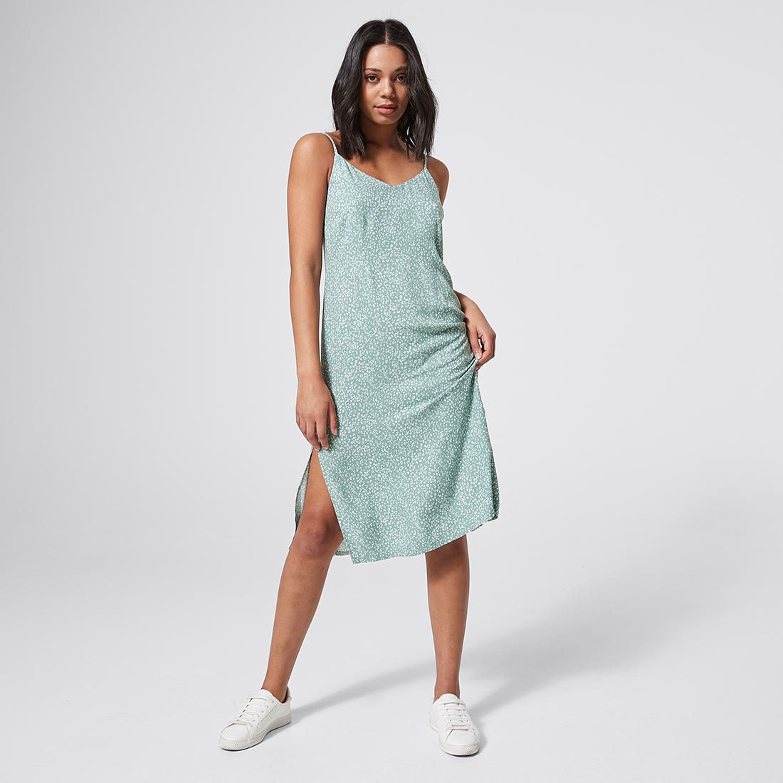 khaki green dress