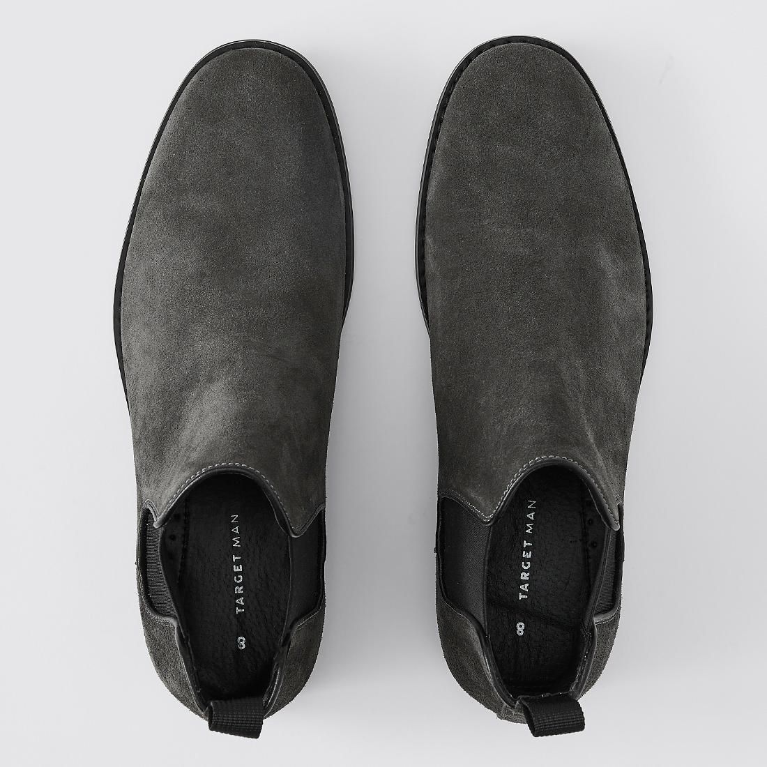 target black chelsea boots