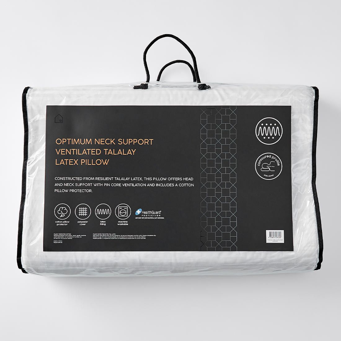 latex contour neck pillow