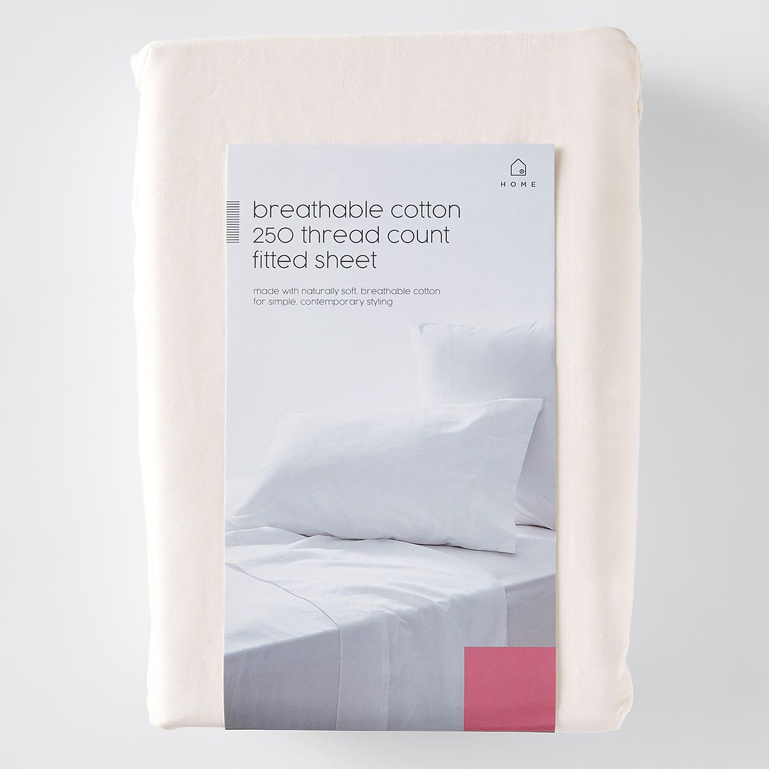 250 Thread Count Cotton Fitted Sheet 