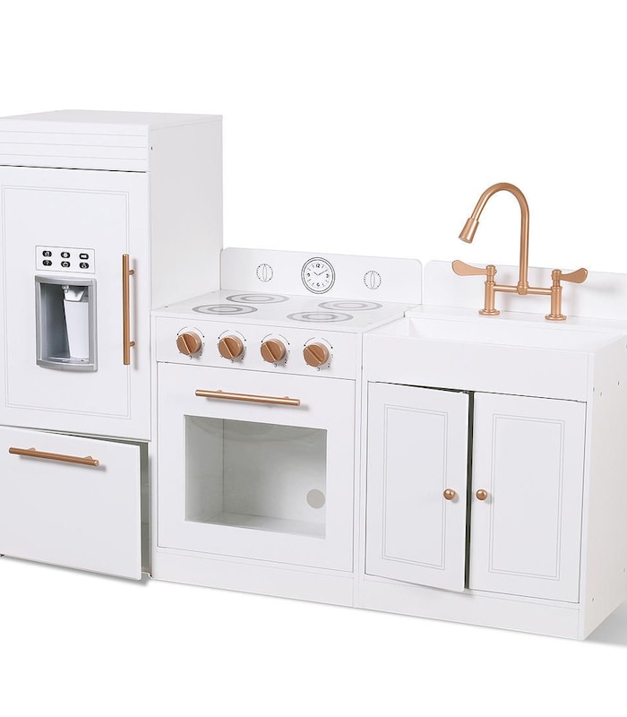 Modern Play Kitchen White Gold Target Australia