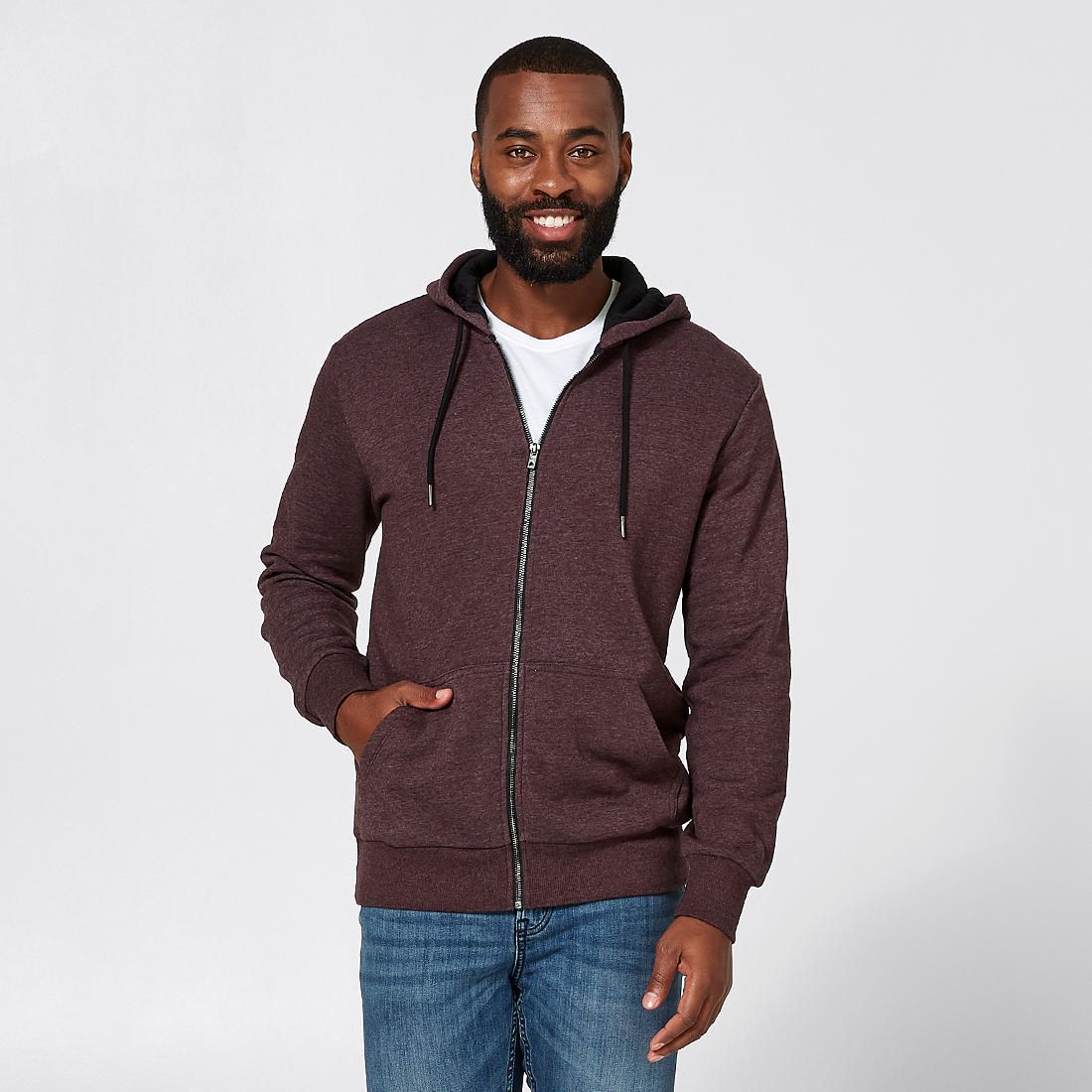Fleece Zip Through Hoodie | Target 