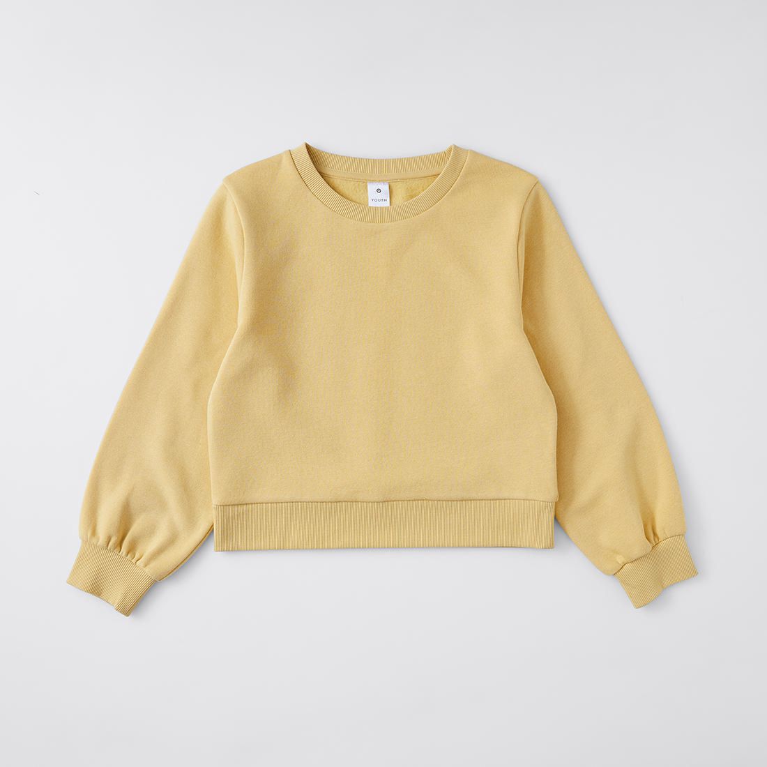 yellow crew neck jumper