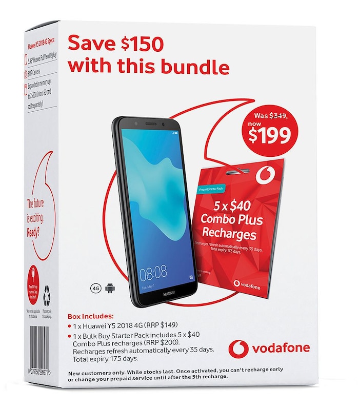 vodafone huawei y5 2018 mobile phone