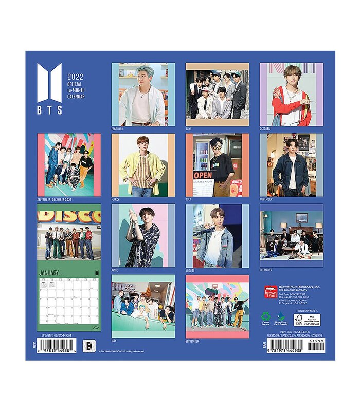 bts 2022 square calendar target australia