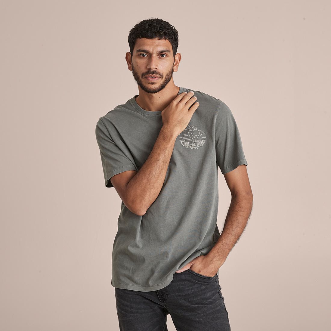 Garment Dyed Print T-Shirt | Target 