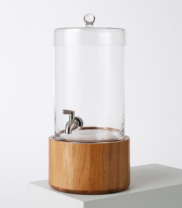 Glass Pitcher With Spout And Stand Drawquack