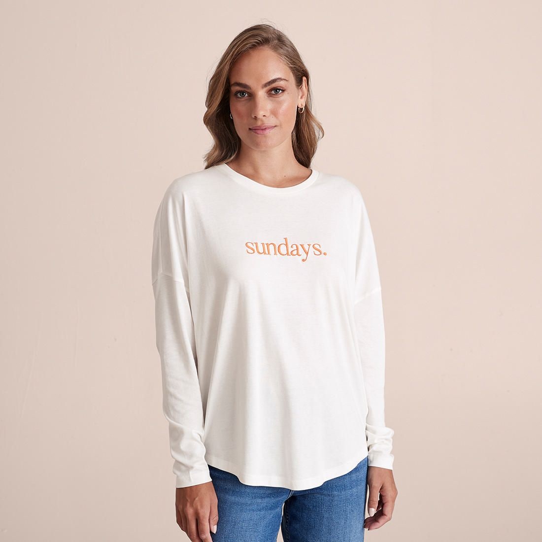 Addison Embroidered Long Sleeve T-Shirt 
