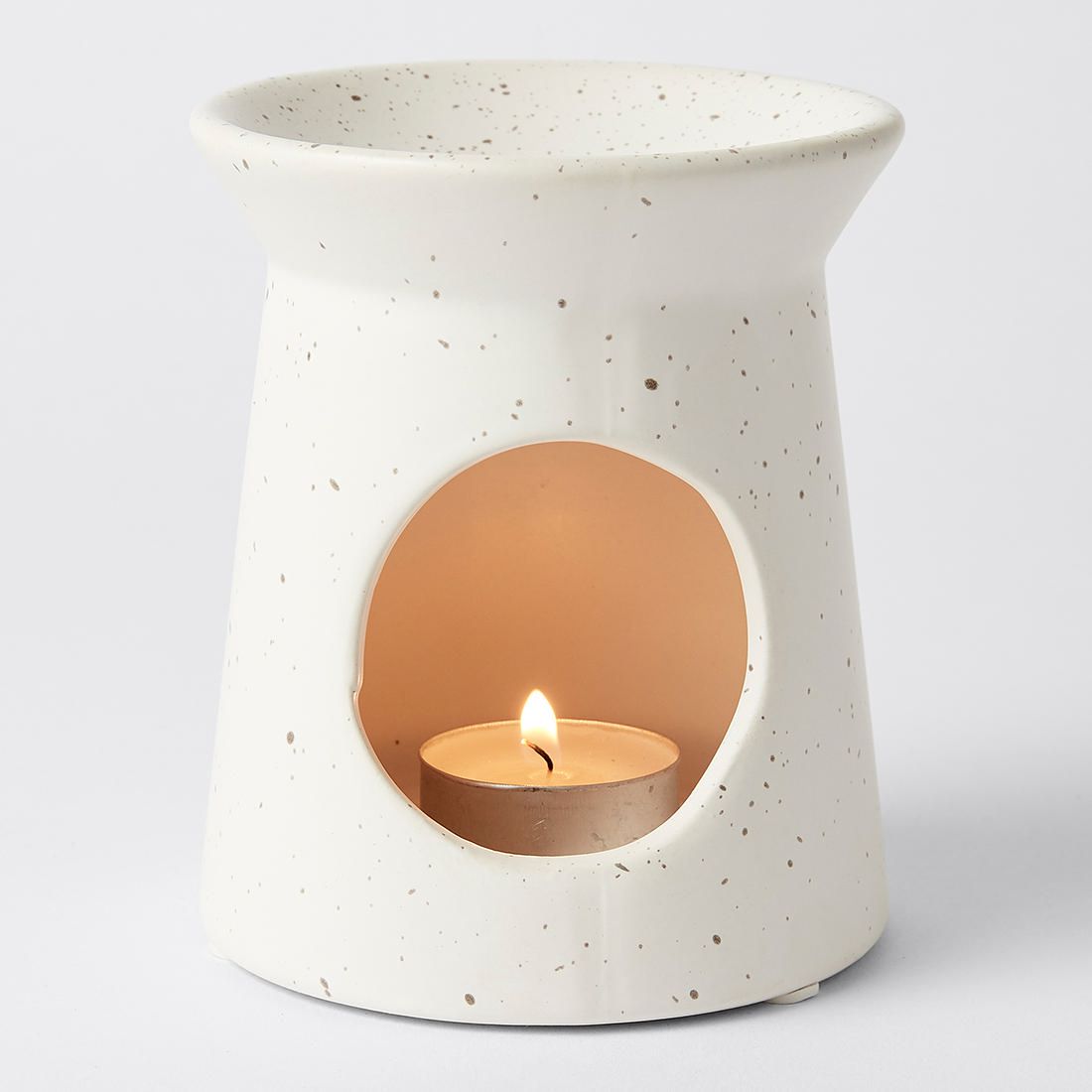 12cm oil burner ceramic blue or pink FREE OIL AND TEALIGHT