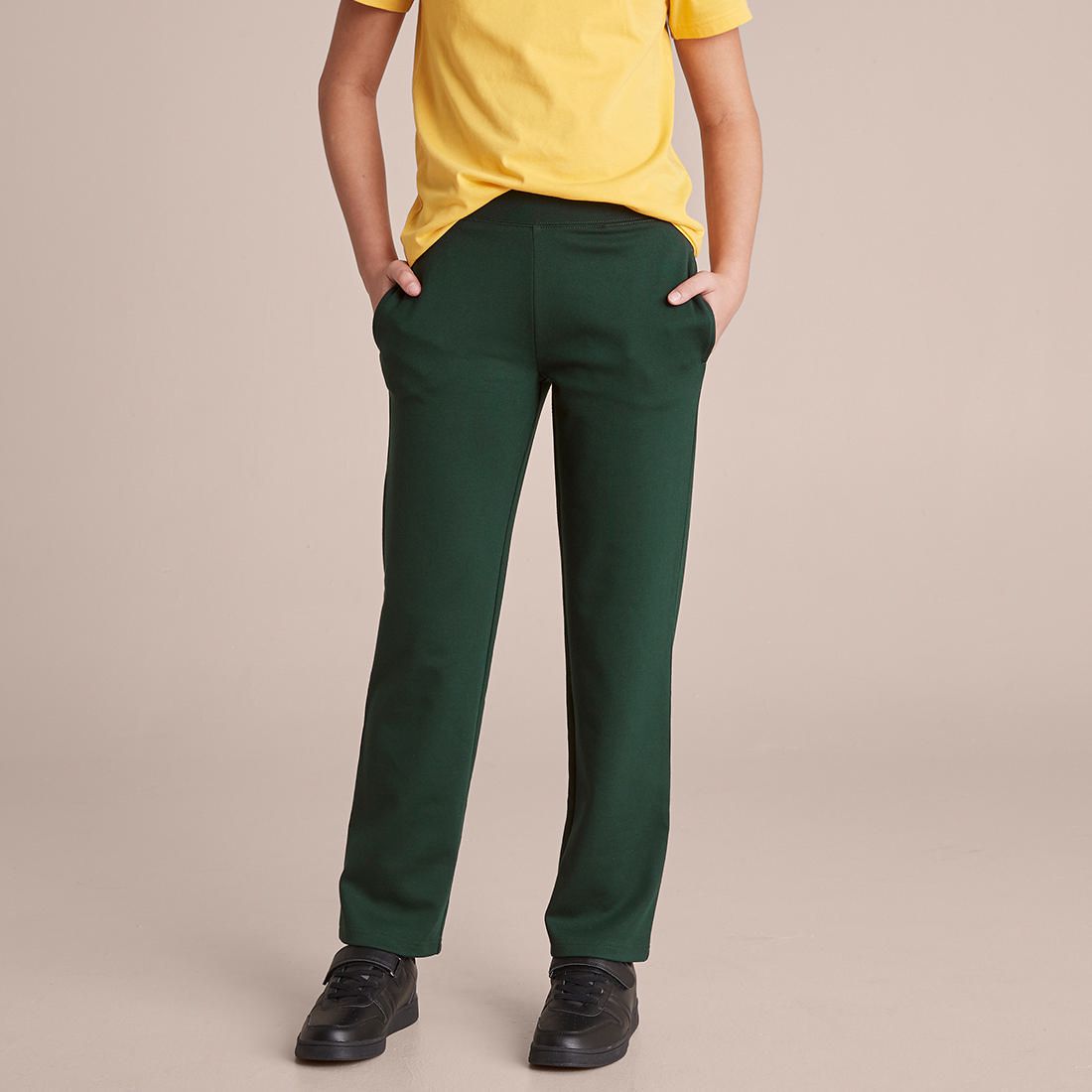 School Hipster Pants - Bottle Green