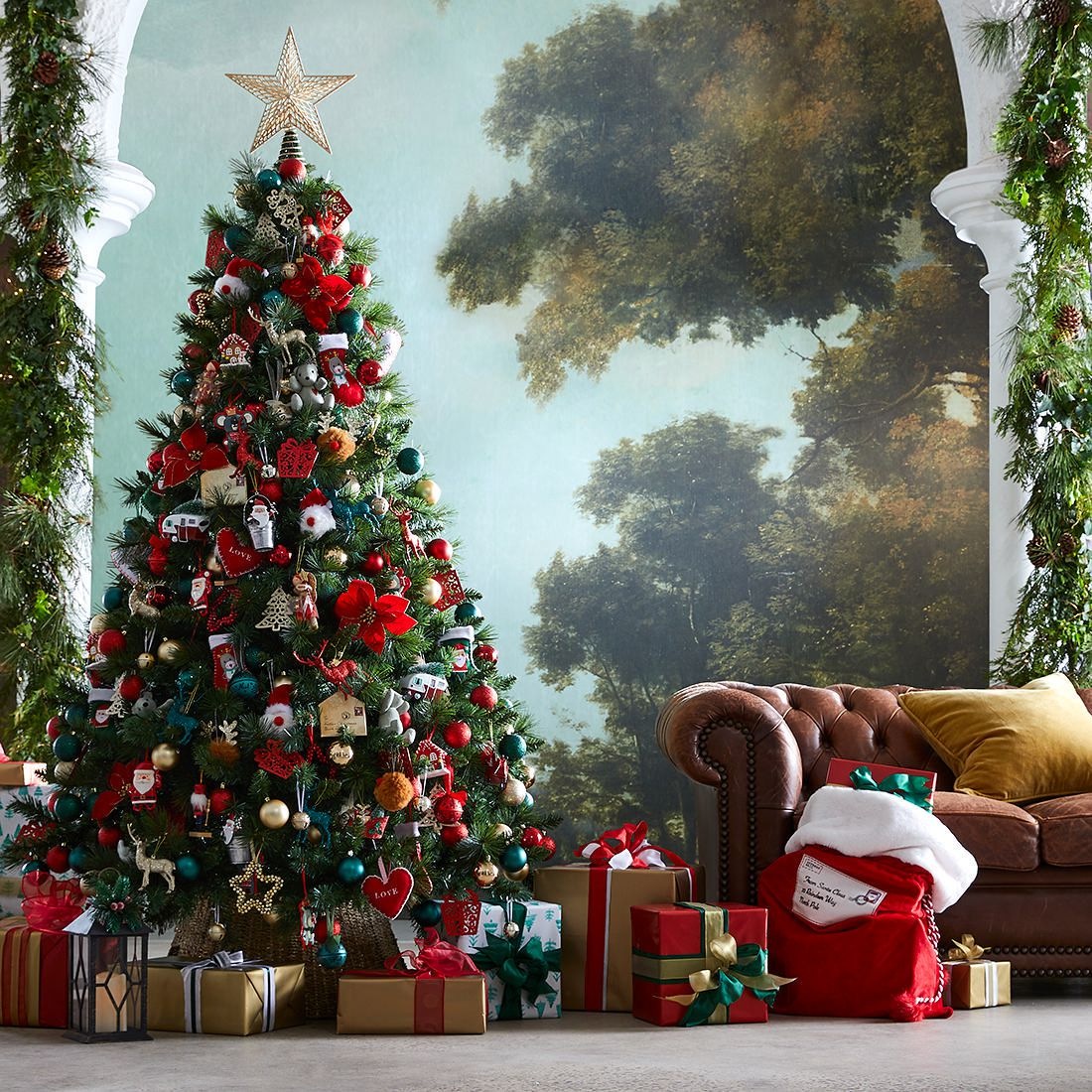 Wooden Bauble Tree Assorted Target Australia