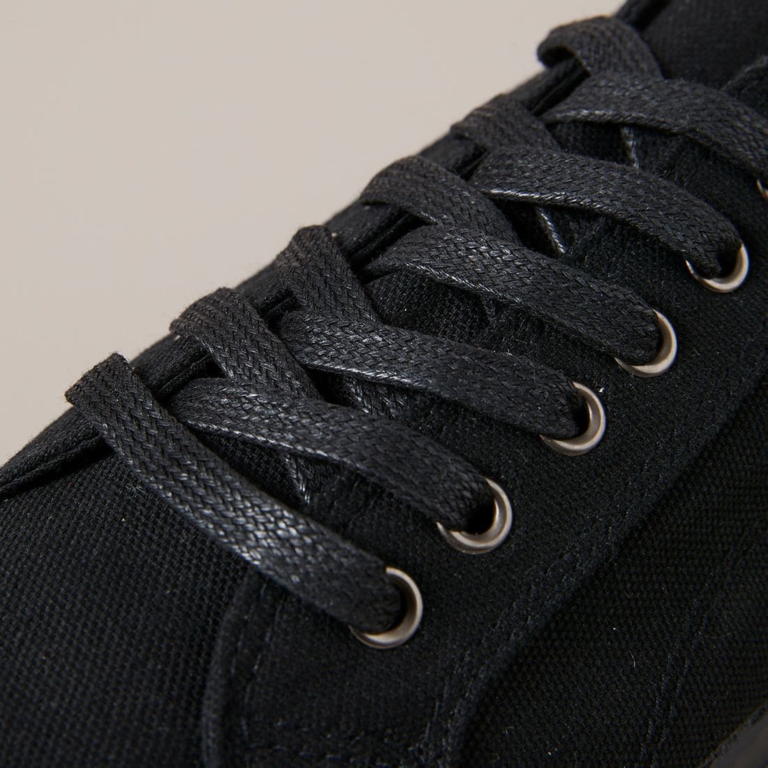 Mens Jaxon Canvas Sneakers - Black 