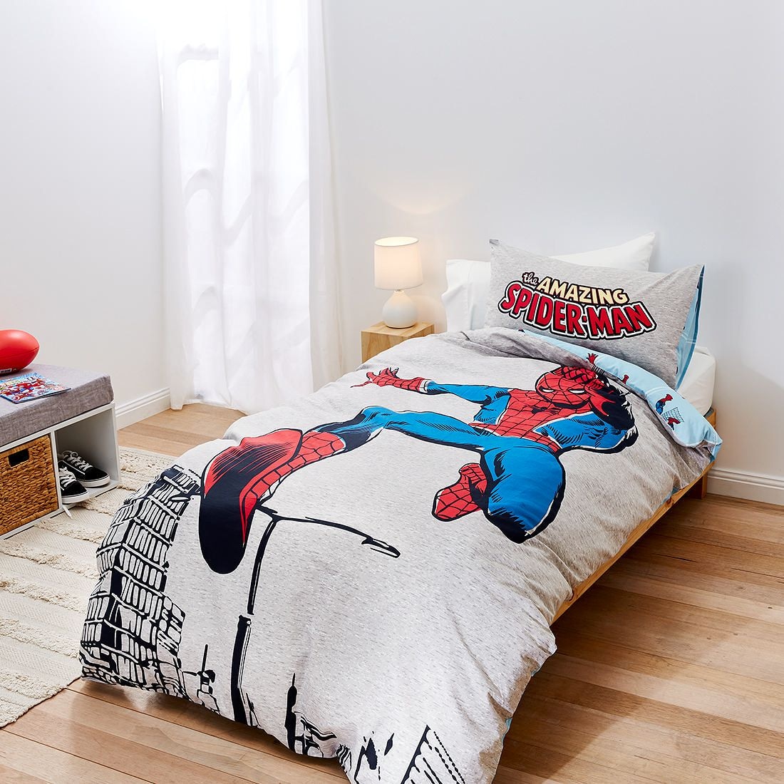 Spiderman Quilt Cover Set Single Bed Target Australia