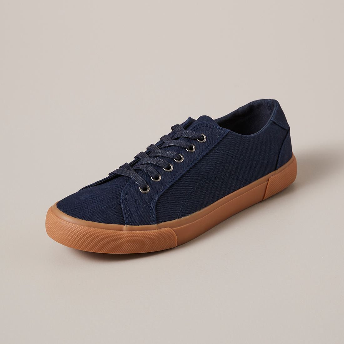 Mens Jaxon Canvas Sneakers - Navy Blue 