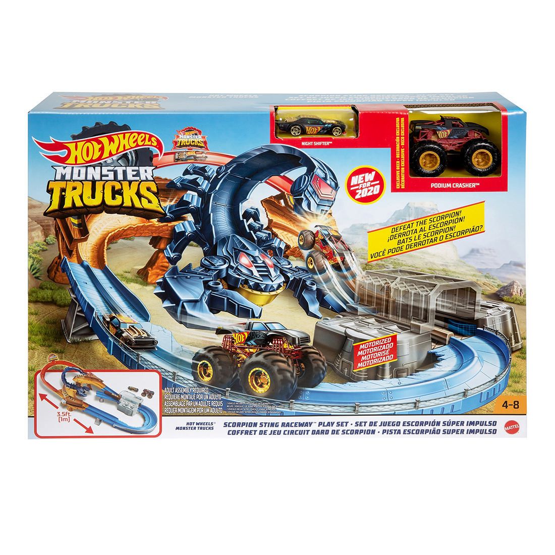 Hot wheels monster store truck race track