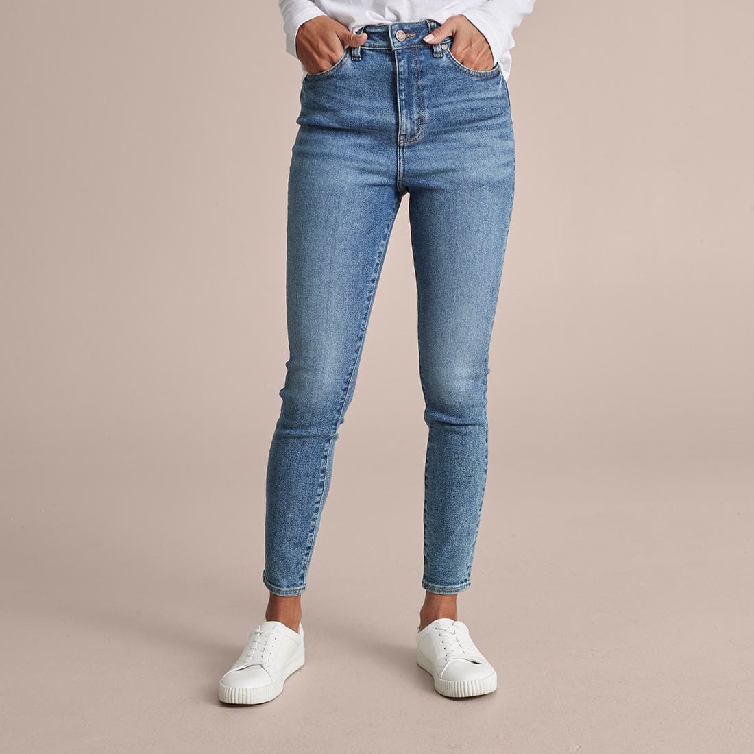 extra long high waisted skinny jeans