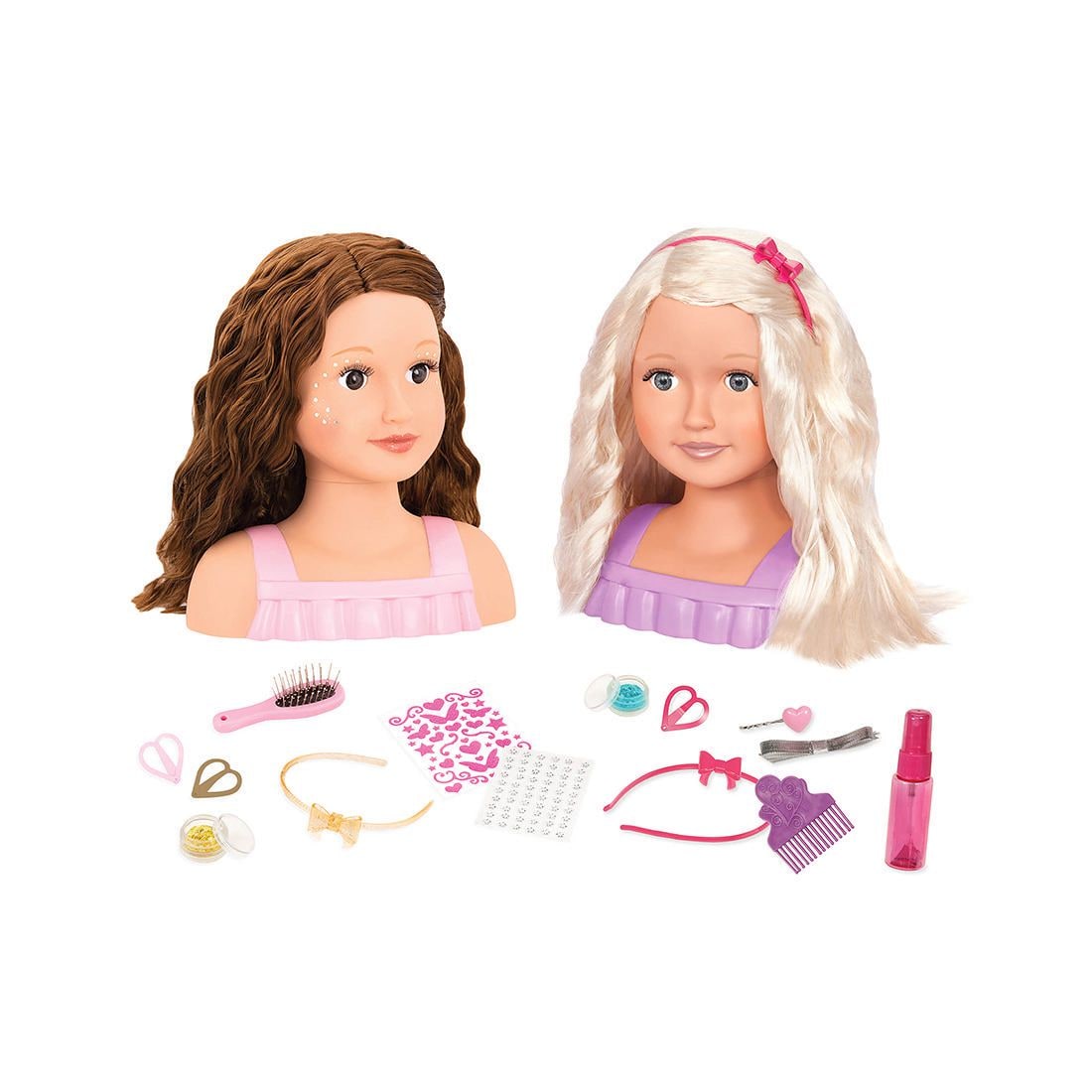 Talia Doll Head, Doll Hairstyles Styling Head