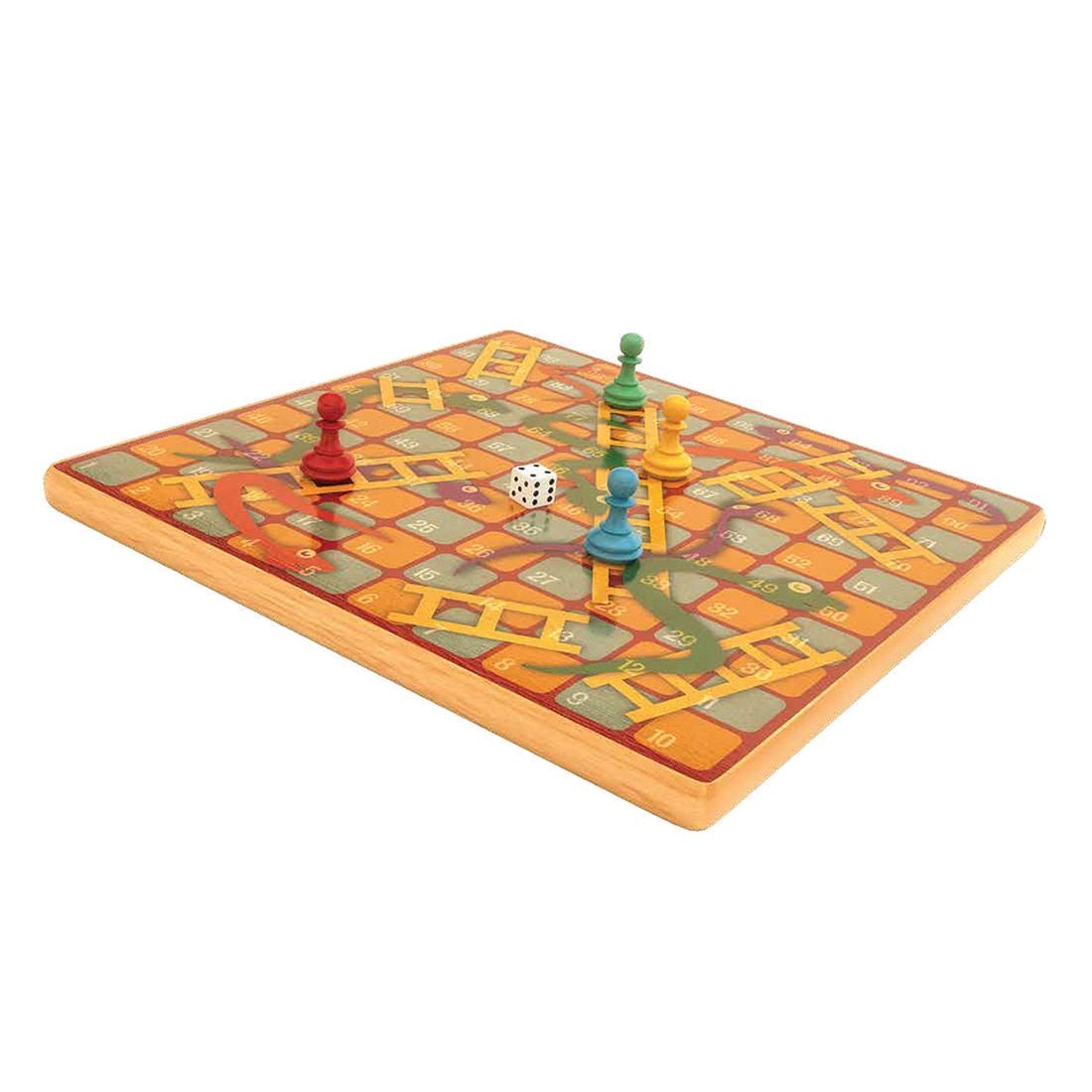 wooden snakes and ladders