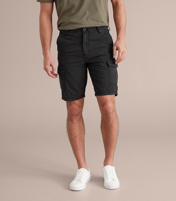 Black Cargo Shorts