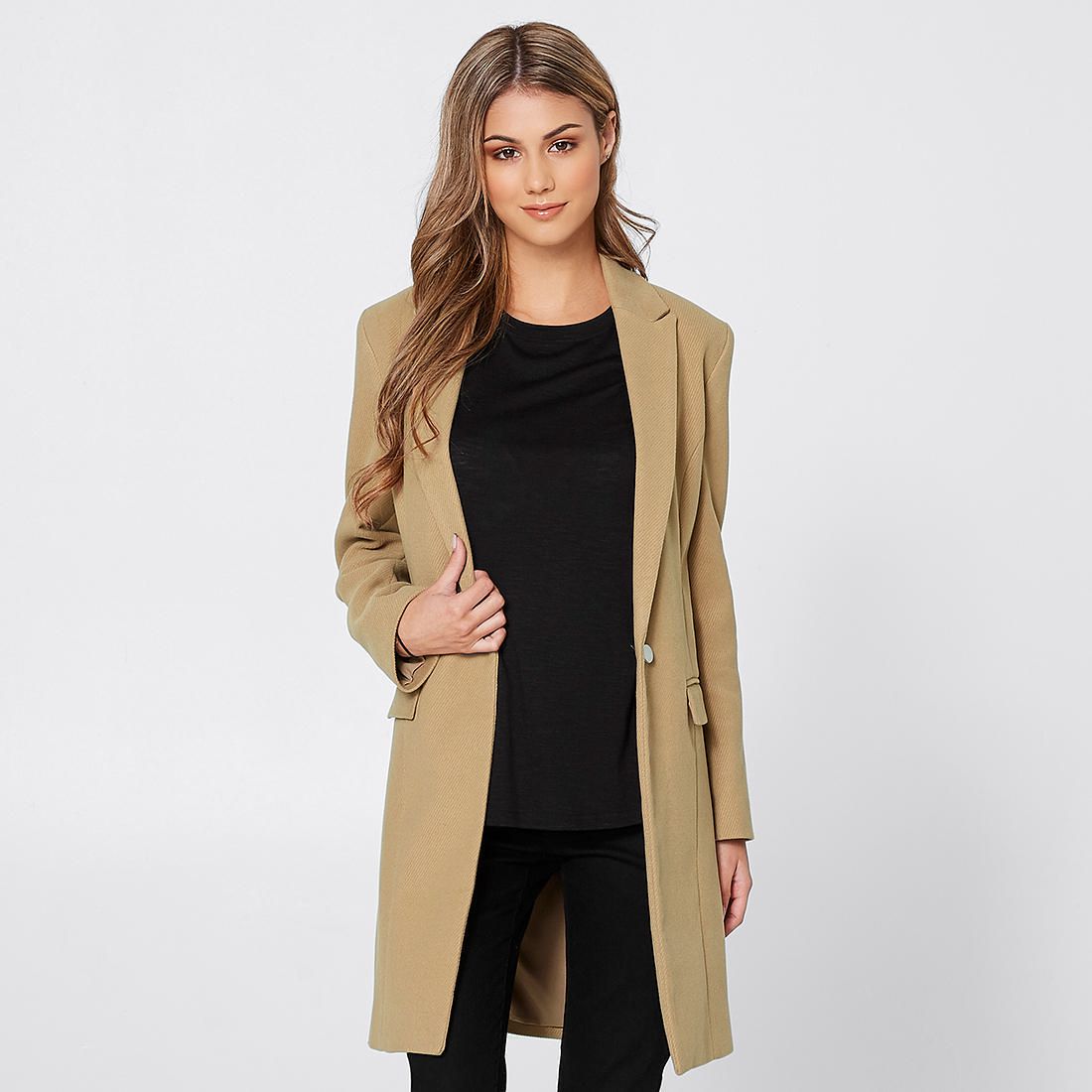 Dannii Minogue Petites Longline Coat 