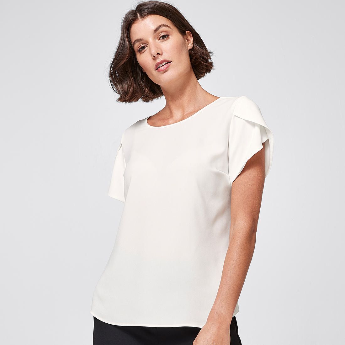 emm the shop Tulip blouse 白 emm the shop Tulip blouse 白 emm the shop Tulip blouse 白 emm the