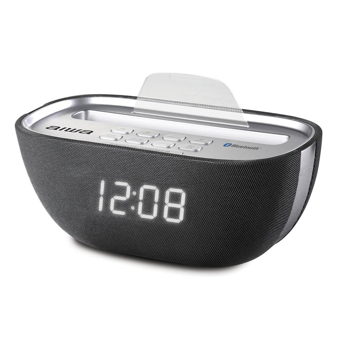 Aiwa Bluetooth Alarm Clock Radio With Usb Q 17 Btfm