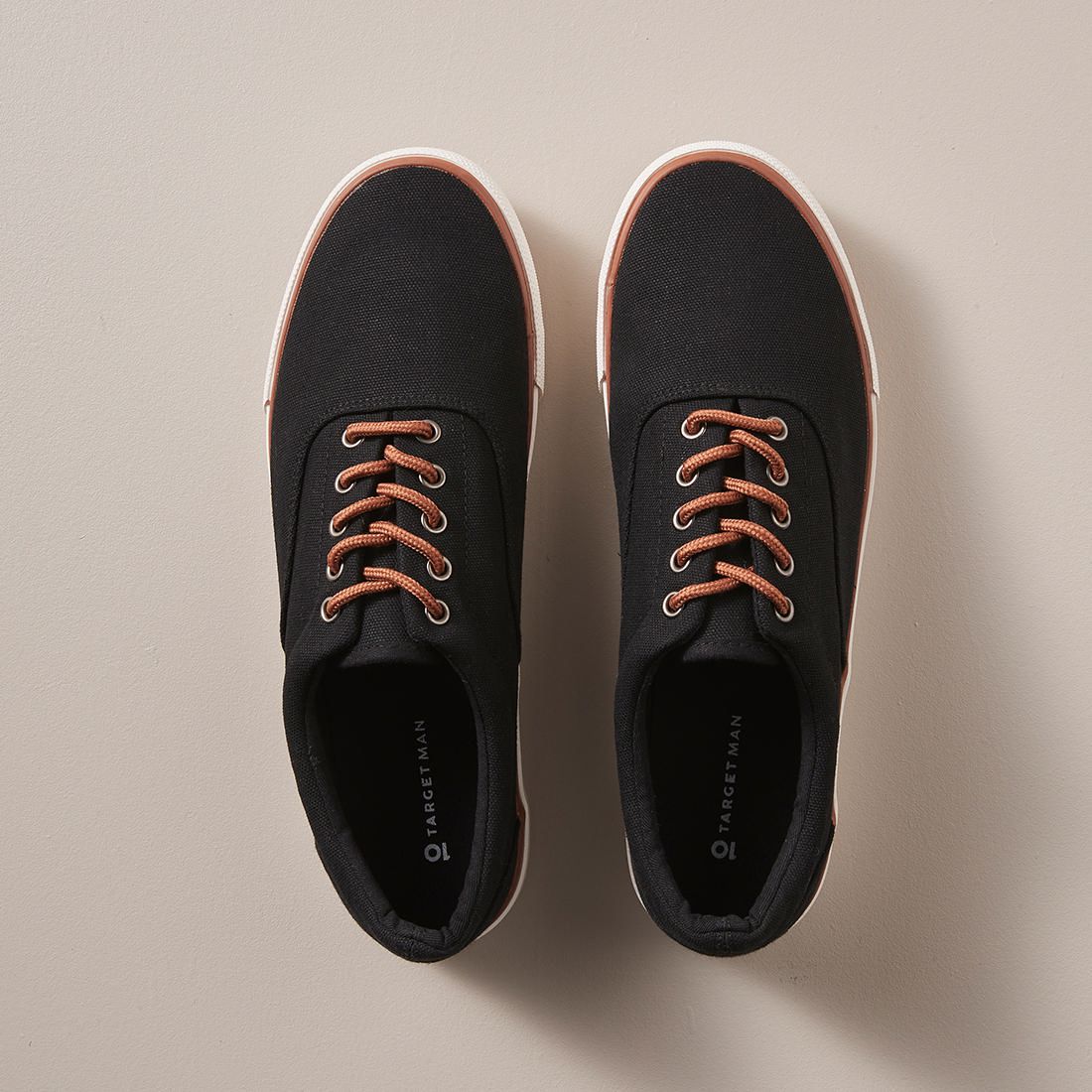 Mens Lennon Smart Canvas Lace-Up Sneakers | Target Australia