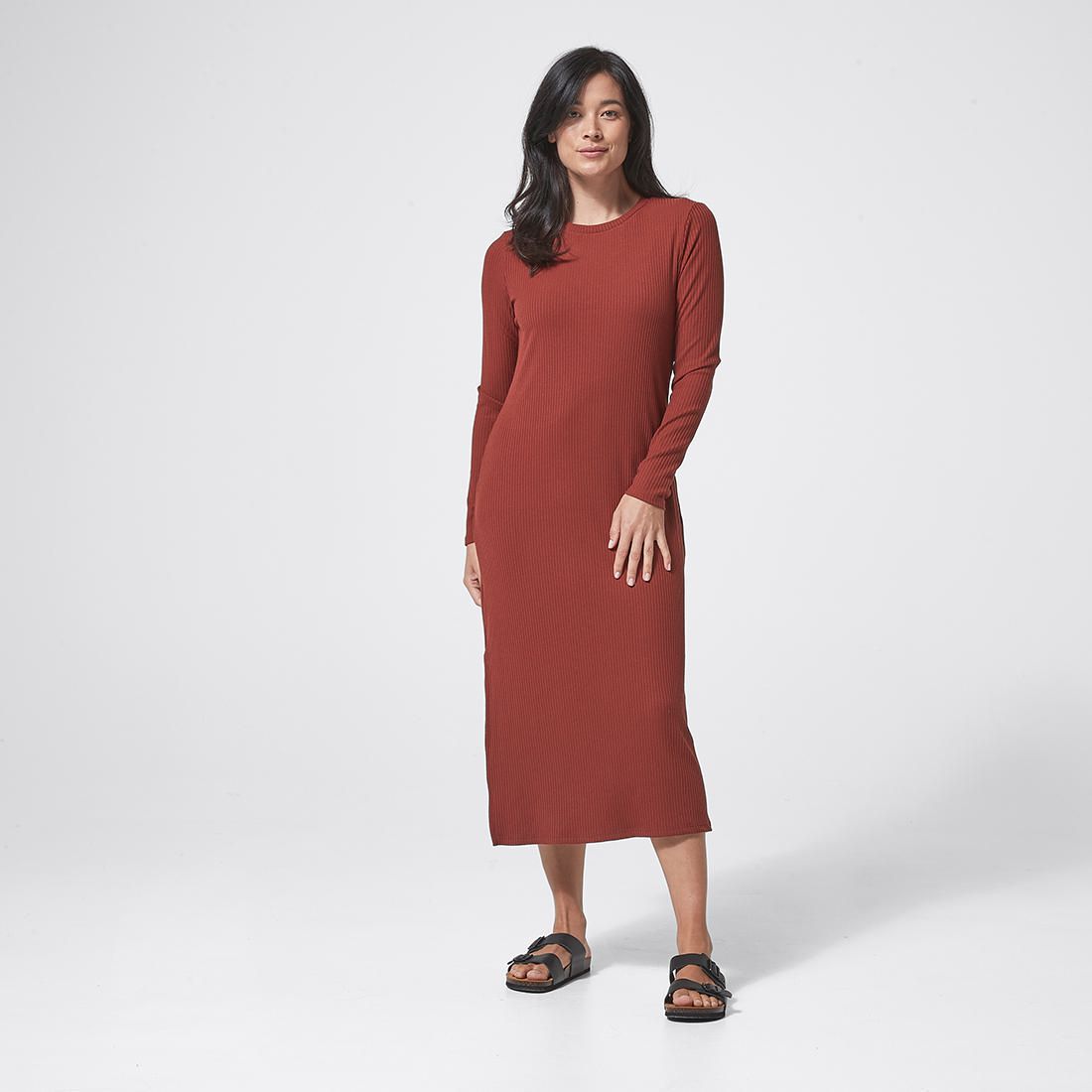 Rib Midi Dress | Target Australia