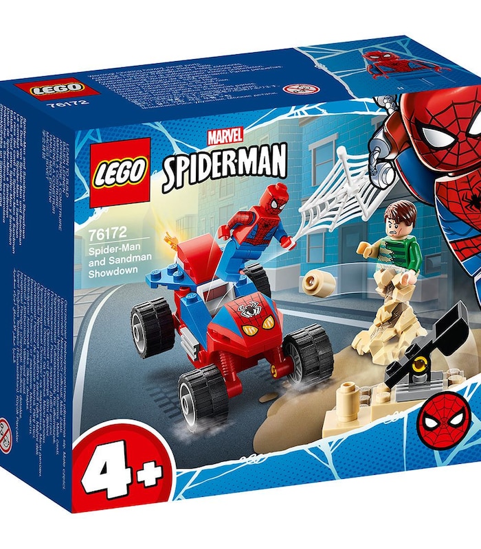 Lego Reg Marvel Super Heroes Spider Man And Sandman Showdown 76172 Target Australia