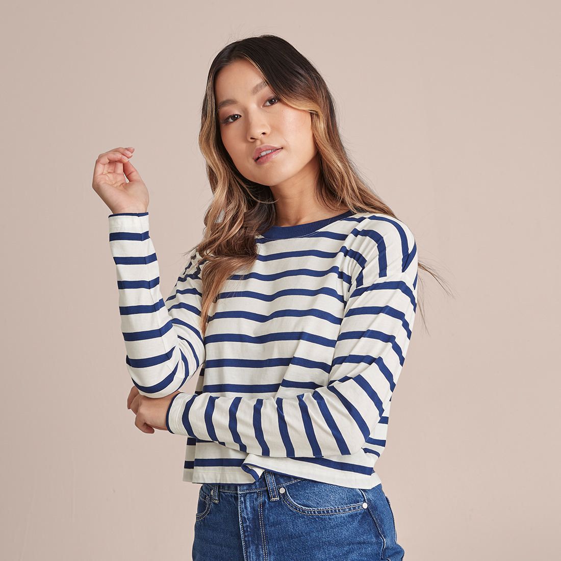 Lily Loves Striped Long Sleeve T-Shirt 