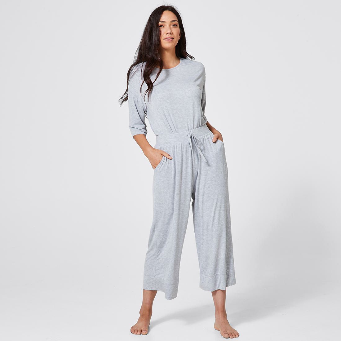 7/8 Length Bamboo Culotte Sleep Pants 