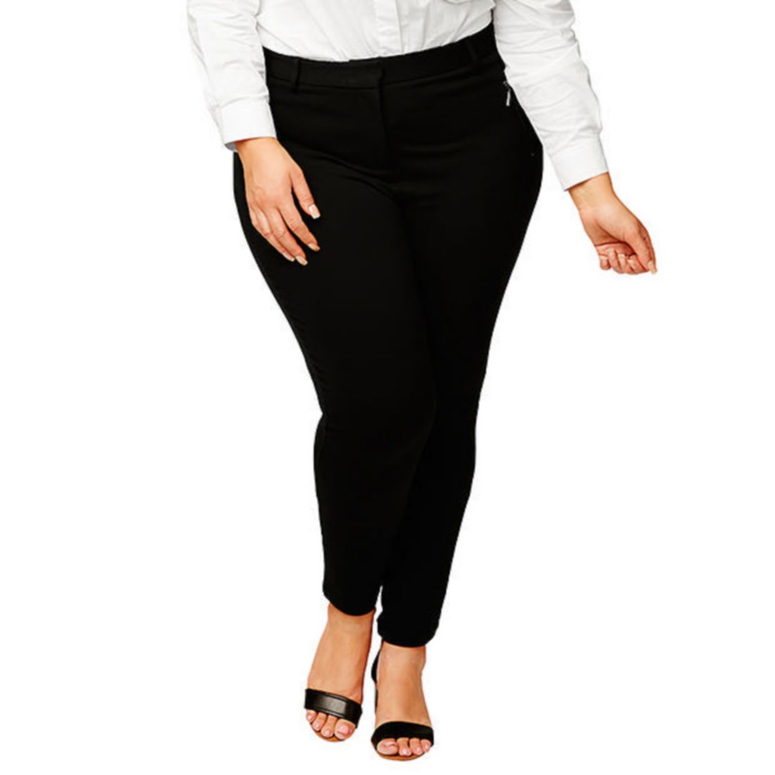 Belle Curve Ponte Pants - Black 