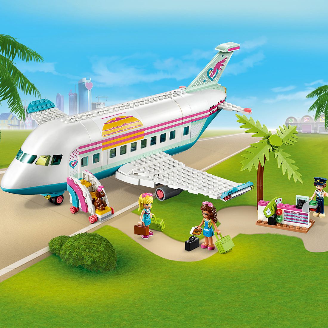 lego friends heartlake city airplane