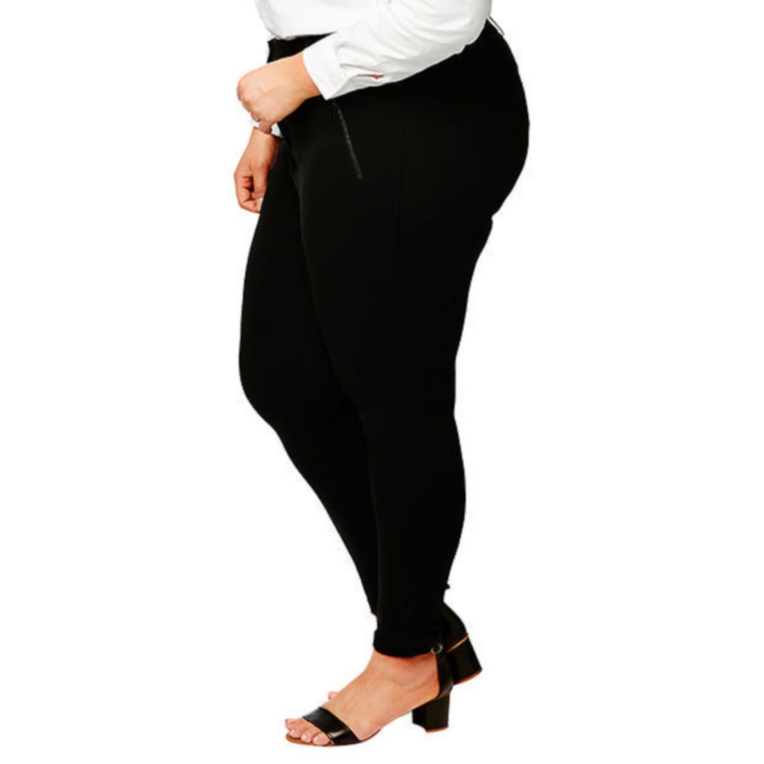Belle Curve Ponte Pants - Black 