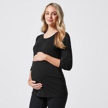 Maternity Organic Cotton Long Sleeve T-Shirt 