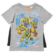 Babyhug 100% Cotton Trunks With Stripes & Ninja Turtles Print Pack Of 3 - Neon Green Blue & Red