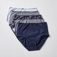 5 Pack Cotton/Elastane Full Briefs